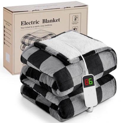 Pink Heated Blanket Electric Throw 50"X60", Heating Blanket Throw