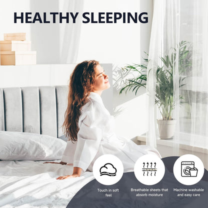 Simple&Opulence French Linen Flat Sheet with Embroidered Border-100% Stone Washed Flax Bedding,King Size(108''x102'') Ultra Soft,Breathable Flat Top Sheet-1 Piece Bed Flat Sheet Only(Linen)