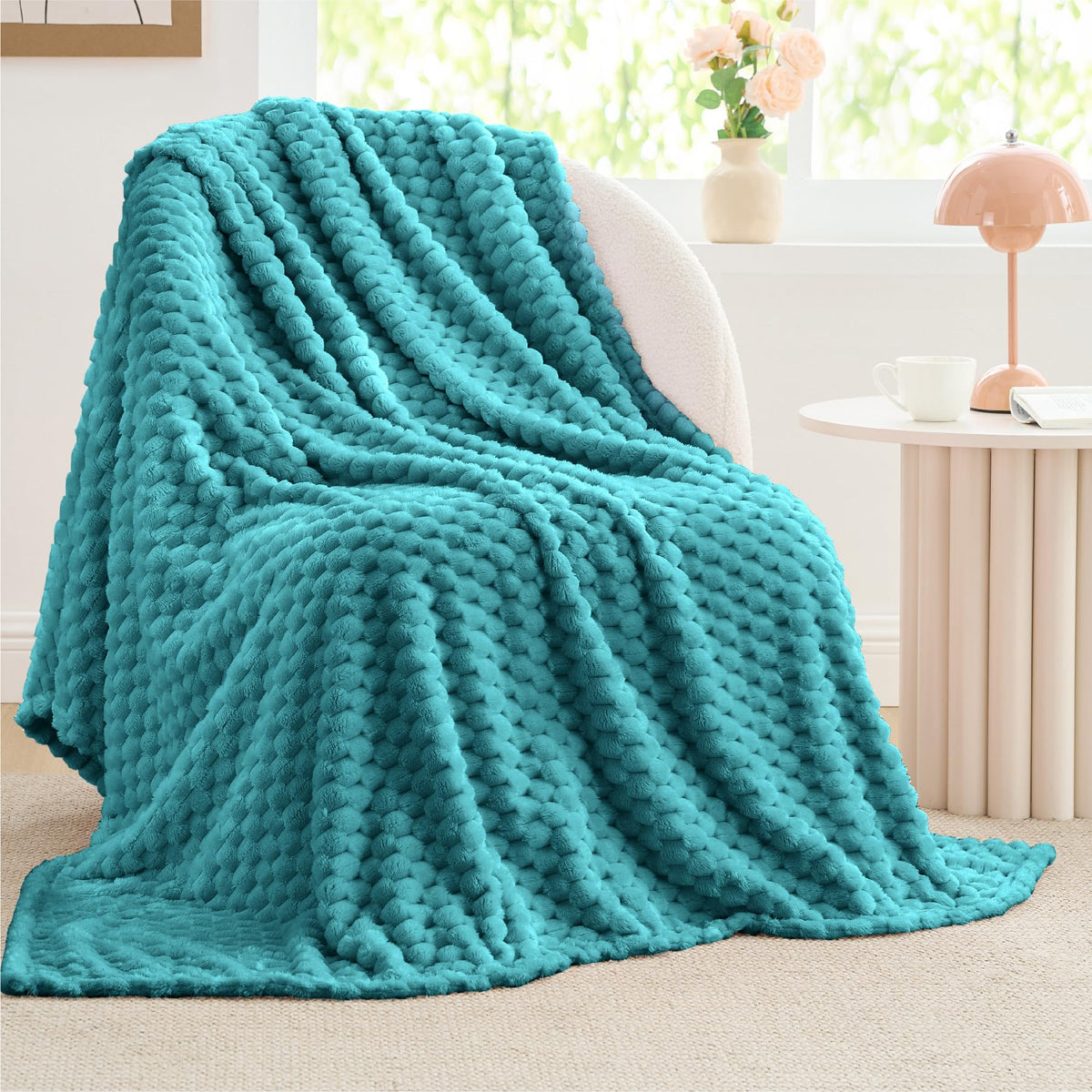 BEDELITE Pink Throw Blanket for Couch, Soft Cozy Gifts for Women, 50 * 60