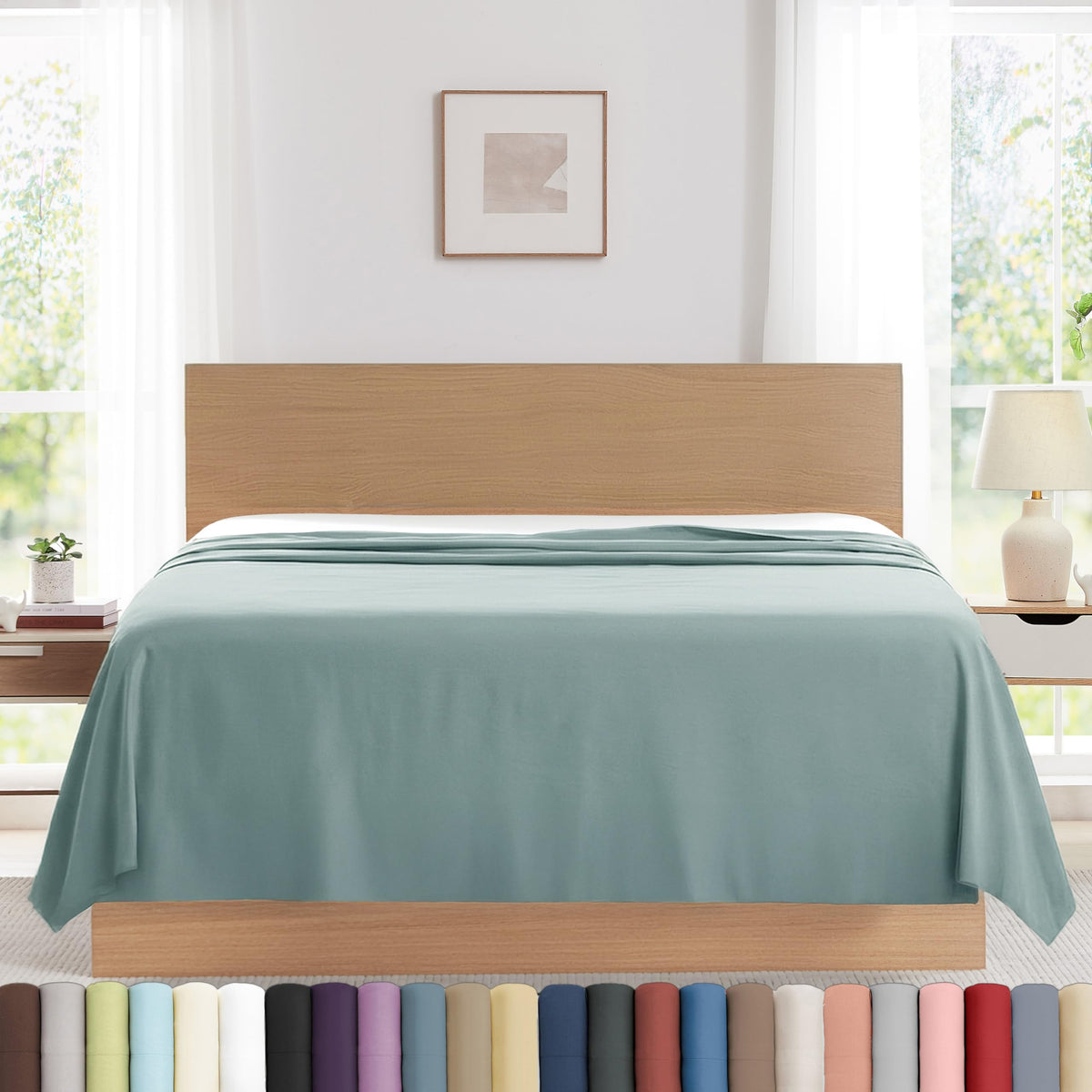 XL Oversized King Flat Sheet Only 132x110 California King Flat Sheet White