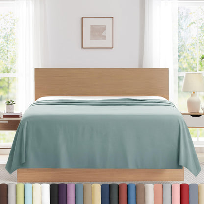 XL Oversized King Flat Sheet Only 132x110 California King Flat Sheet White