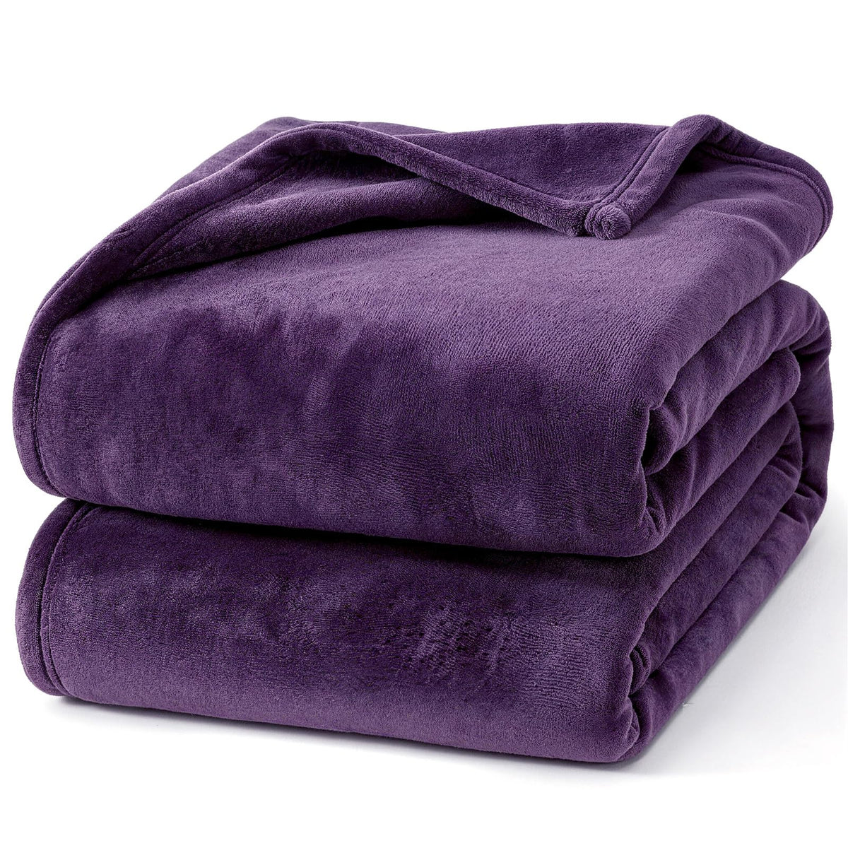 Hansleep Twin Grey Fleece Blanket, Soft Flannel Bed Blanket
