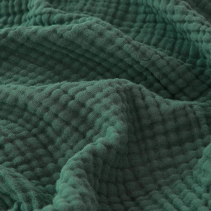 EMME Muslin Throw Blanket for Adults 100% Cotton Blankets for Couch Breathable Gauze All Season Soft and Lightweight Pre-Washed (Teal, 50"x71")