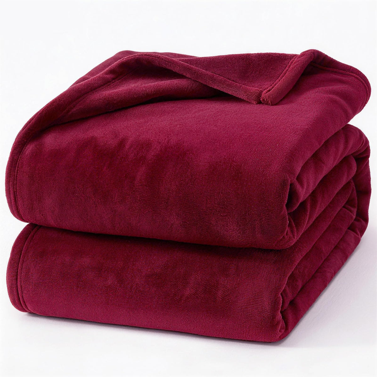 Hansleep Twin Grey Fleece Blanket, Soft Flannel Bed Blanket