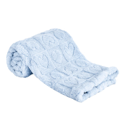 Yurhap Heart Baby Blanket, Love Plush Fleece Baby Blankets for Girls Boys