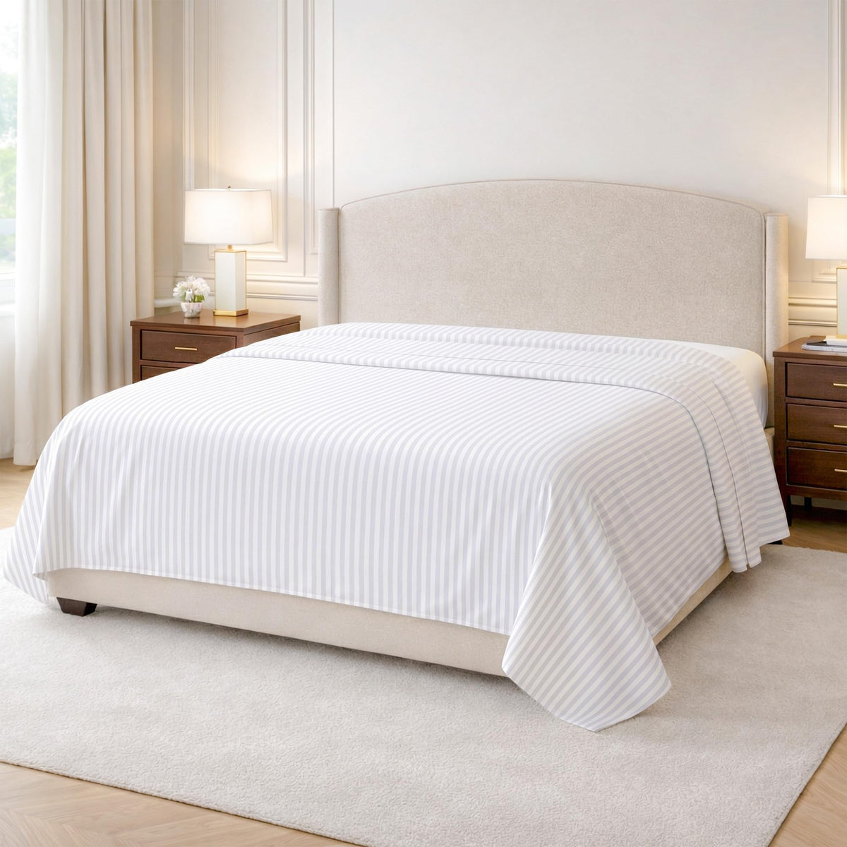 Kotton Culture 100% Egyptian Cotton 1 Pc Flat Sheet - 600 Thread Count, Soft and Crisp, Breathable, Top Sheet Only, Ultra Premium Sateen Weave Queen Bed Sheets, Cotton Flat Sheet (Chocolate)