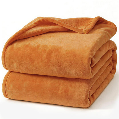 Hansleep Twin Grey Fleece Blanket, Soft Flannel Bed Blanket