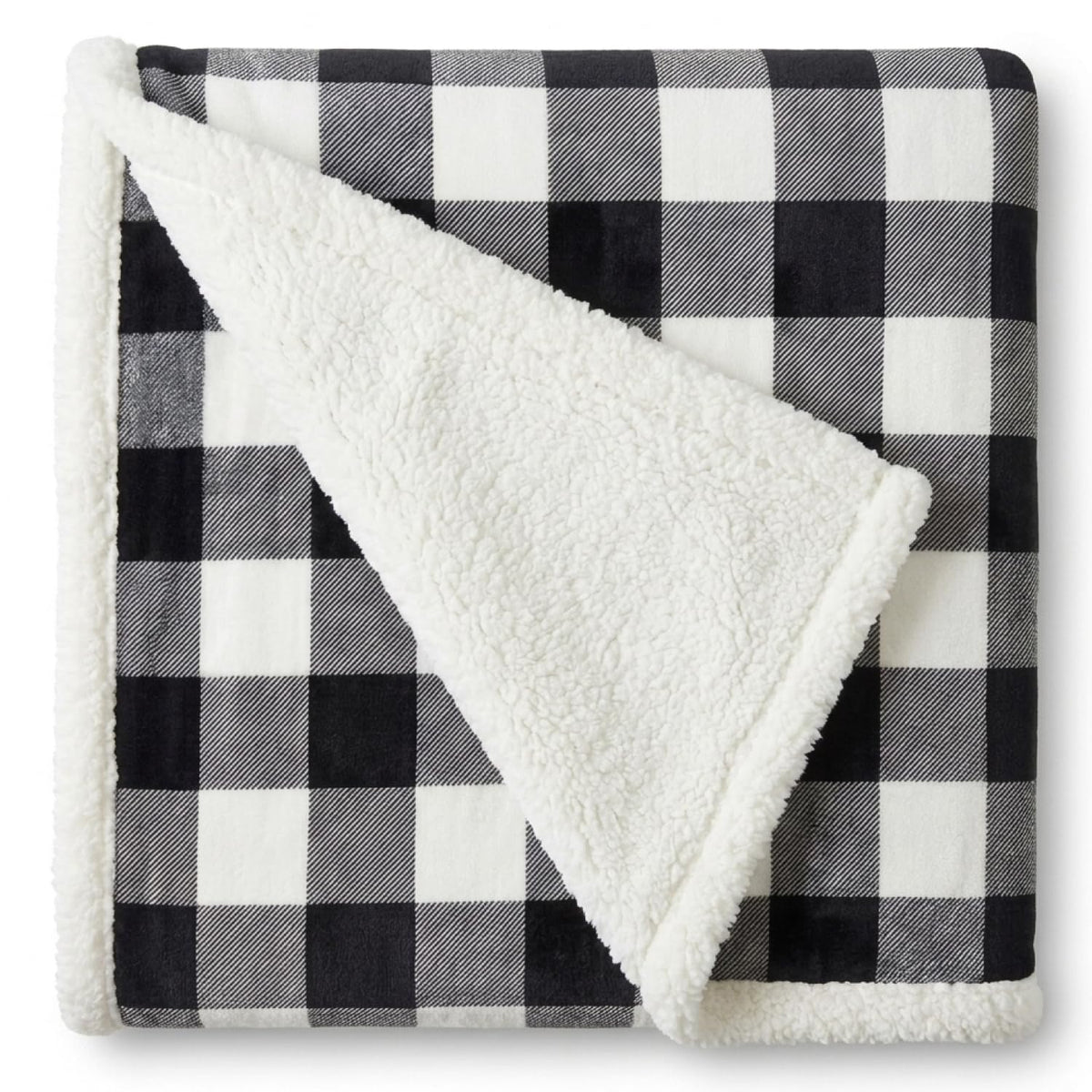 Eddie Bauer - Sherpa Reverse Throw Blanket for Bed or Couch, 50 x 60
