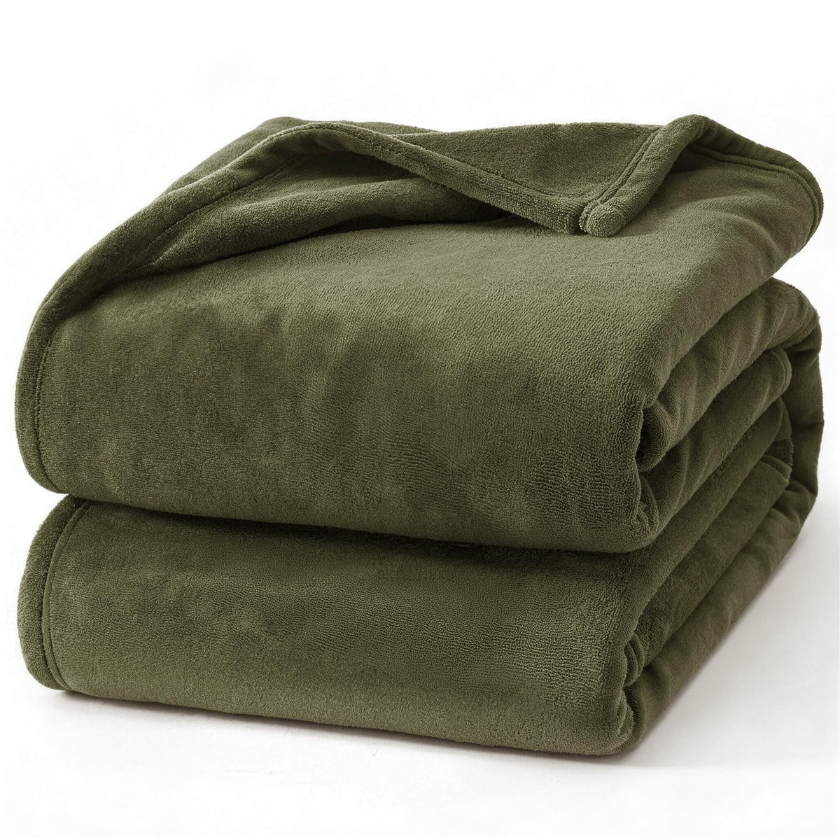Hansleep Twin Grey Fleece Blanket, Soft Flannel Bed Blanket