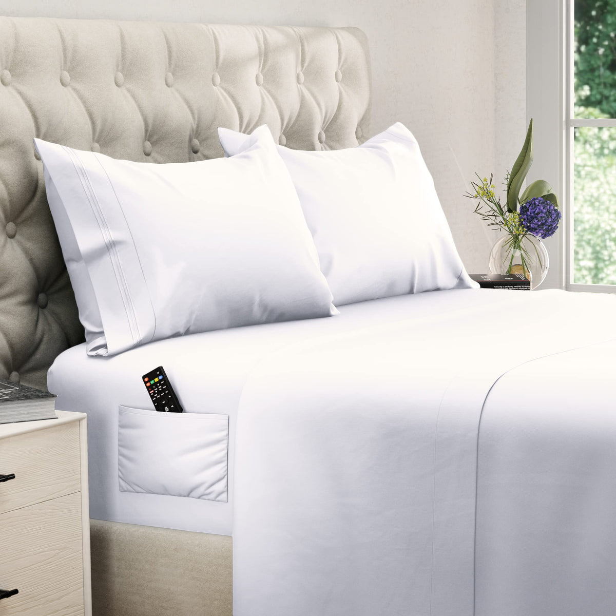 DREAMCARE King Size Sheets Set - King - Extra Deep - Gray