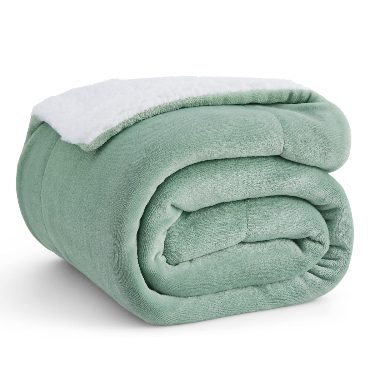 Bedsure GentleSoft Sherpa Fleece Queen Blankets for Bed, Non-Heated, Thick and Warm Throw for Women and Men, Soft Fuzzy Plush Comfort Queen Blanket for Winter, Grey, 90x90 Inches