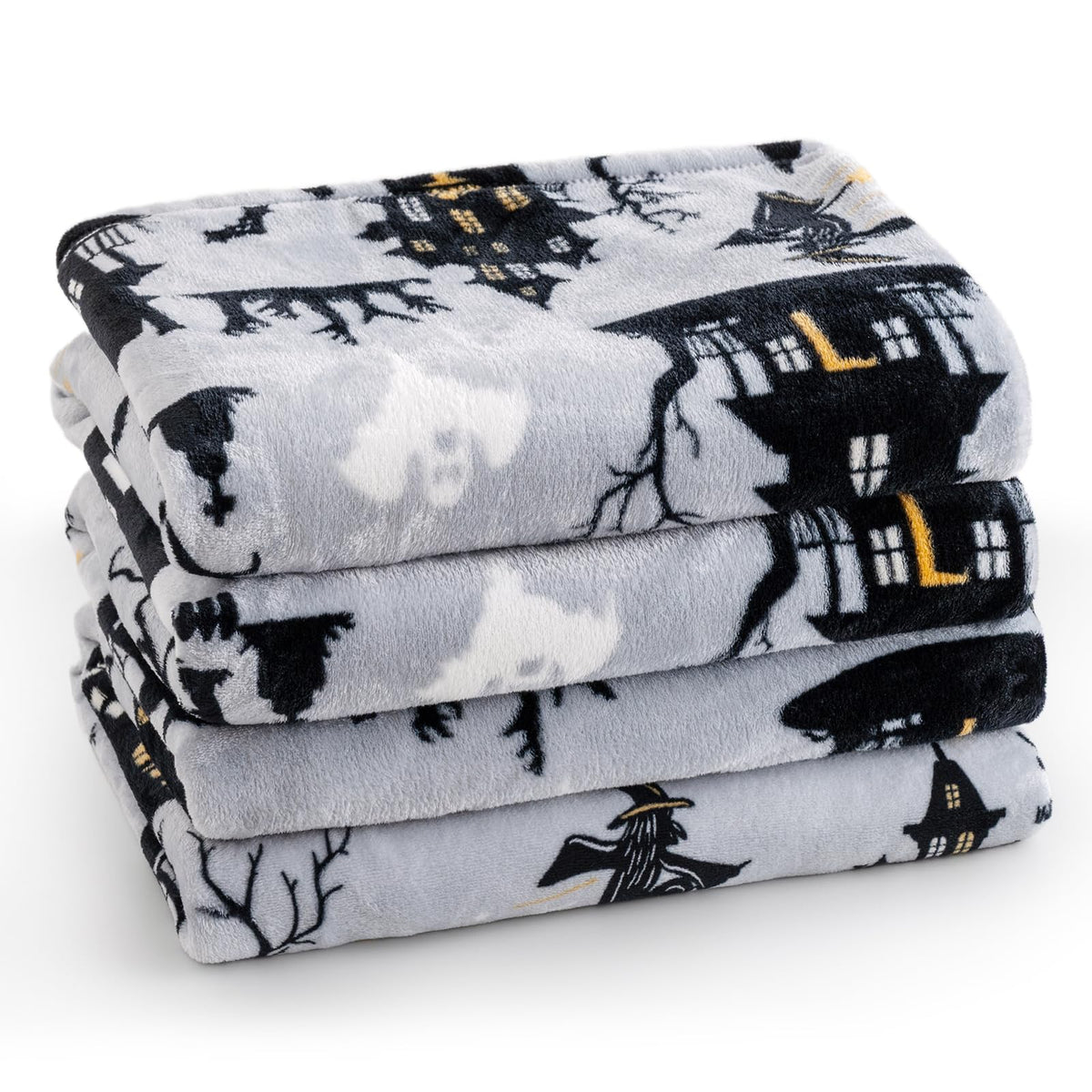 PHF Fleece Blanket King Size 108x90-300GSM Lightweight Airy Warmth, Khaki