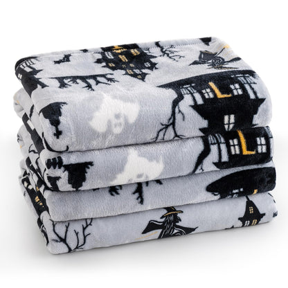 PHF Fleece Blanket King Size 108x90-300GSM Lightweight Airy Warmth, Khaki