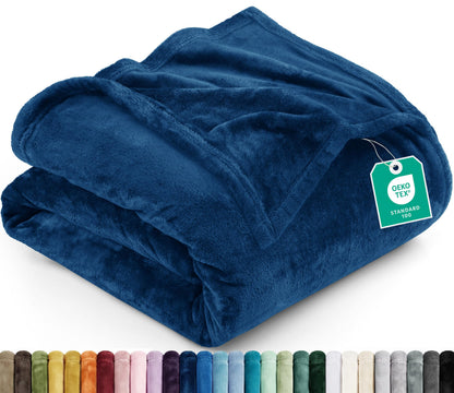 Utopia Bedding Ultra Soft Fleece Bed Blanket King Size Grey (90x102 Inches)