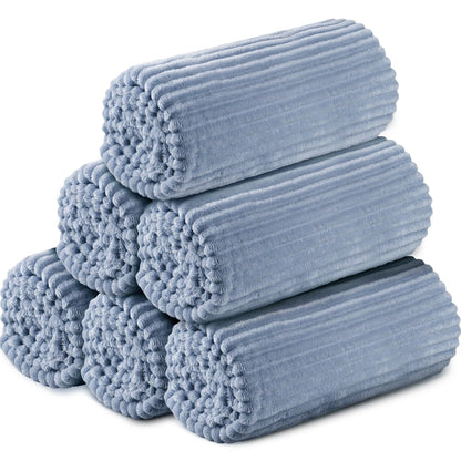 Buryeah 12 Pcs Flannel Blankets Bulk,Fall Outdoor Wedding, Multicolor