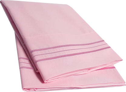 King Size Flat Sheet Only - Ultra Soft & Breathable Brushed Microfiber Top Sheet Only for King Size Beds, Denim Blue