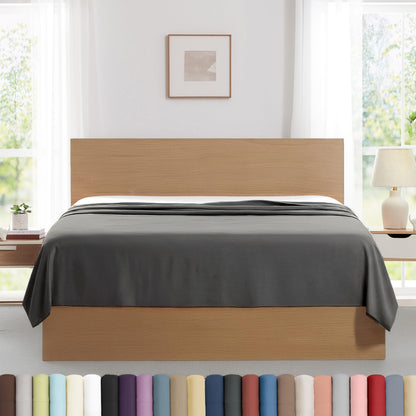 XL Oversized King Flat Sheet Only 132x110 California King Flat Sheet White