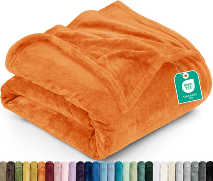 Utopia Bedding Ultra Soft Fleece Bed Blanket Twin Size Grey (60x80 Inches)