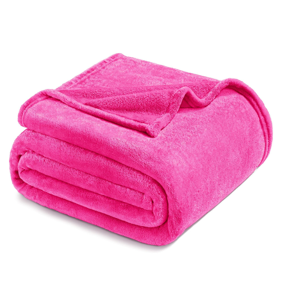 Exclusivo Mezcla Soft Large Fleece Throw Blanket for Couch, Forest Green