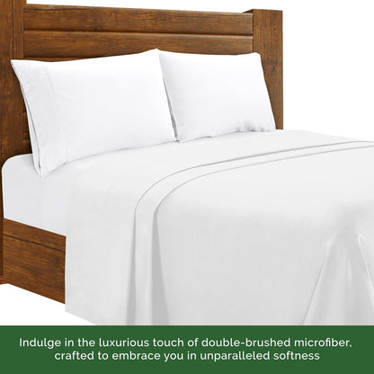 Luxury Flat Sheet on Amazon Elegant Comfort Wrinkle-Free 1500 Premier Hotel Quality 1-Piece Flat Sheet, Queen Size, White