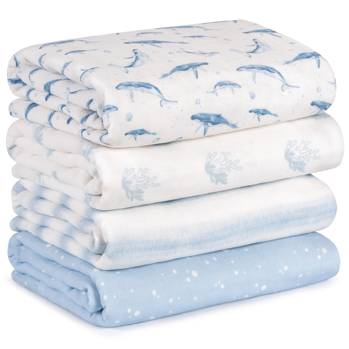 Muslin Swaddle Blankets for Newborn, Cotton Receiving Blanket