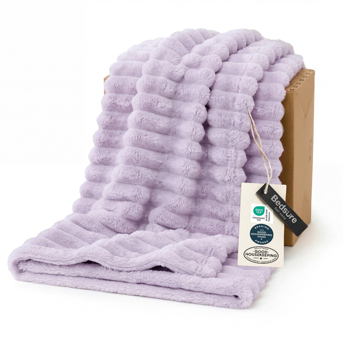 Bedsure Soft Beige Throw Blanket for Couch Decor Gifts 50"x60"