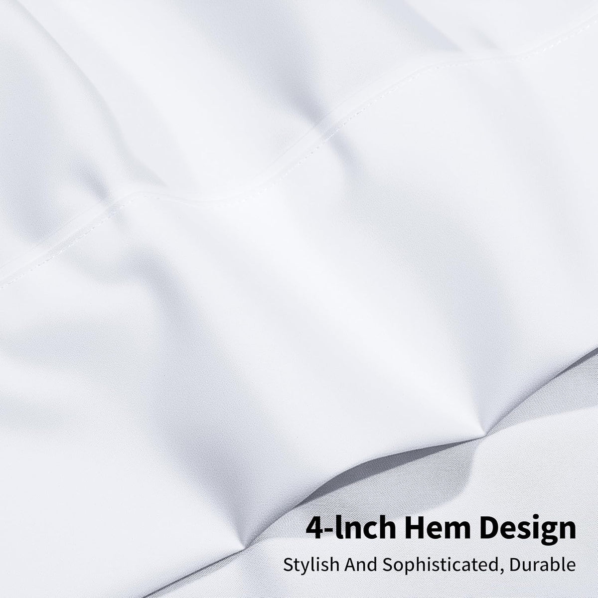 Queen Size Flat Sheet Only, Soft & Breathable Top Flat Sheet, White