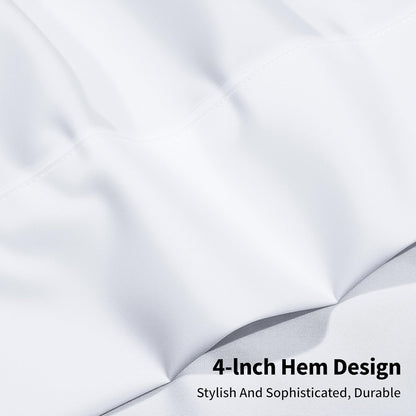 Queen Size Flat Sheet Only, Soft & Breathable Top Flat Sheet, White