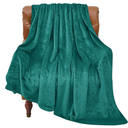 BEDELITE Fleece Blanket Soft Plush Throw for Couch Black 50"x60"