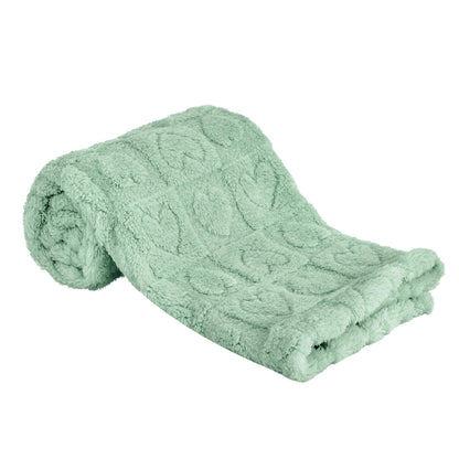 Yurhap Heart Baby Blanket, Love Plush Fleece Baby Blankets for Girls Boys