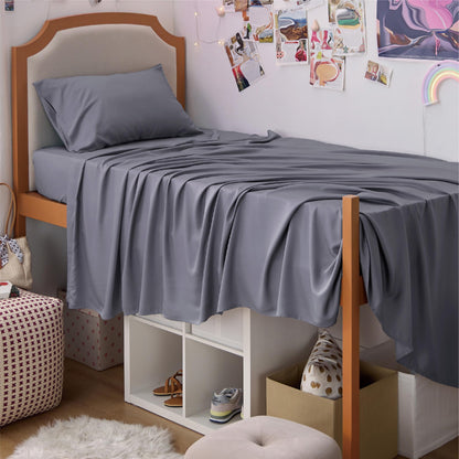 Bedsure PureWoven 100% Rayon Derived from Bamboo, Queen Sheets, 4 Pieces