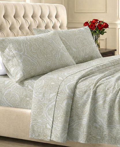 California Design Den Soft 100% Cotton Sateen Queen Bed Sheets Set, White