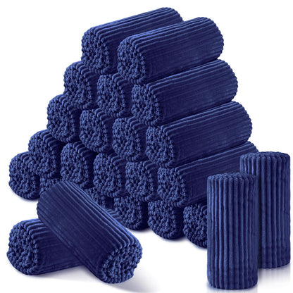 Buryeah 12 Pcs Flannel Blankets Bulk,Fall Outdoor Wedding, Multicolor