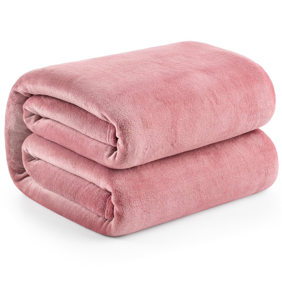 Hansleep Twin Grey Fleece Blanket, Soft Flannel Bed Blanket