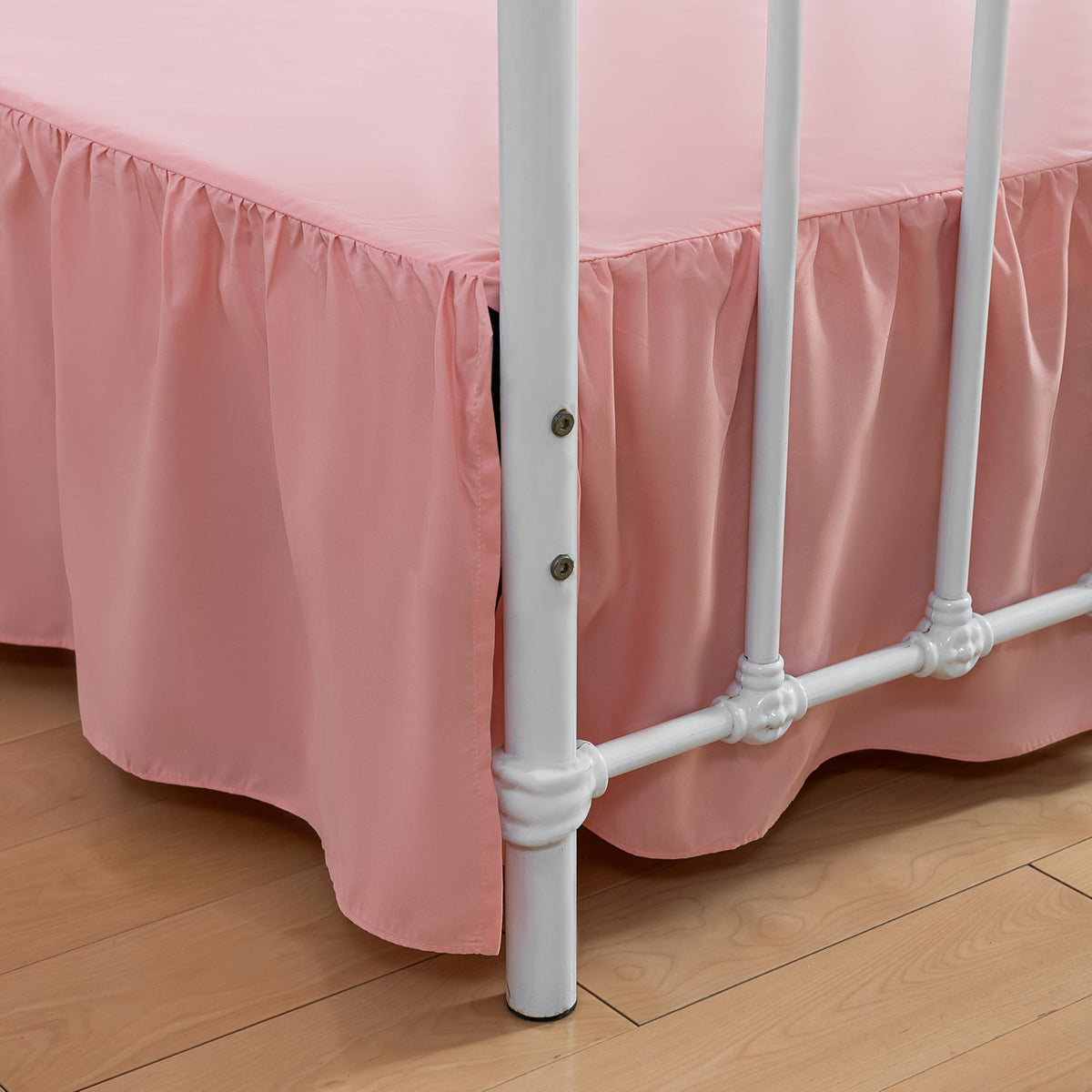 Bed Skirt Queen Size Ruffled Bed Skirt with Split Corners