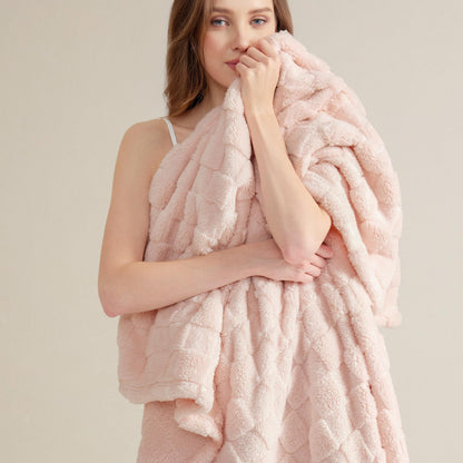 Bedsure Checkered Fleece Throw Blanket,Cute Home Decor,Sage Green,50"×60"