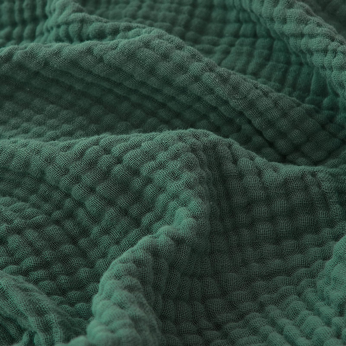 EMME Muslin Throw Blanket for Adults 100% Cotton Blankets for Couch Breathable Gauze All Season Soft and Lightweight Pre-Washed (Teal, 50"x71")