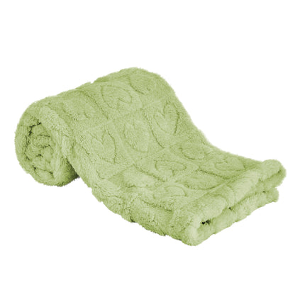 Yurhap Heart Baby Blanket, Love Plush Fleece Baby Blankets for Girls Boys