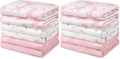 GLLQUEN BABY Receiving Blankets Boy Muslin Swaddle Blankets for Newborn