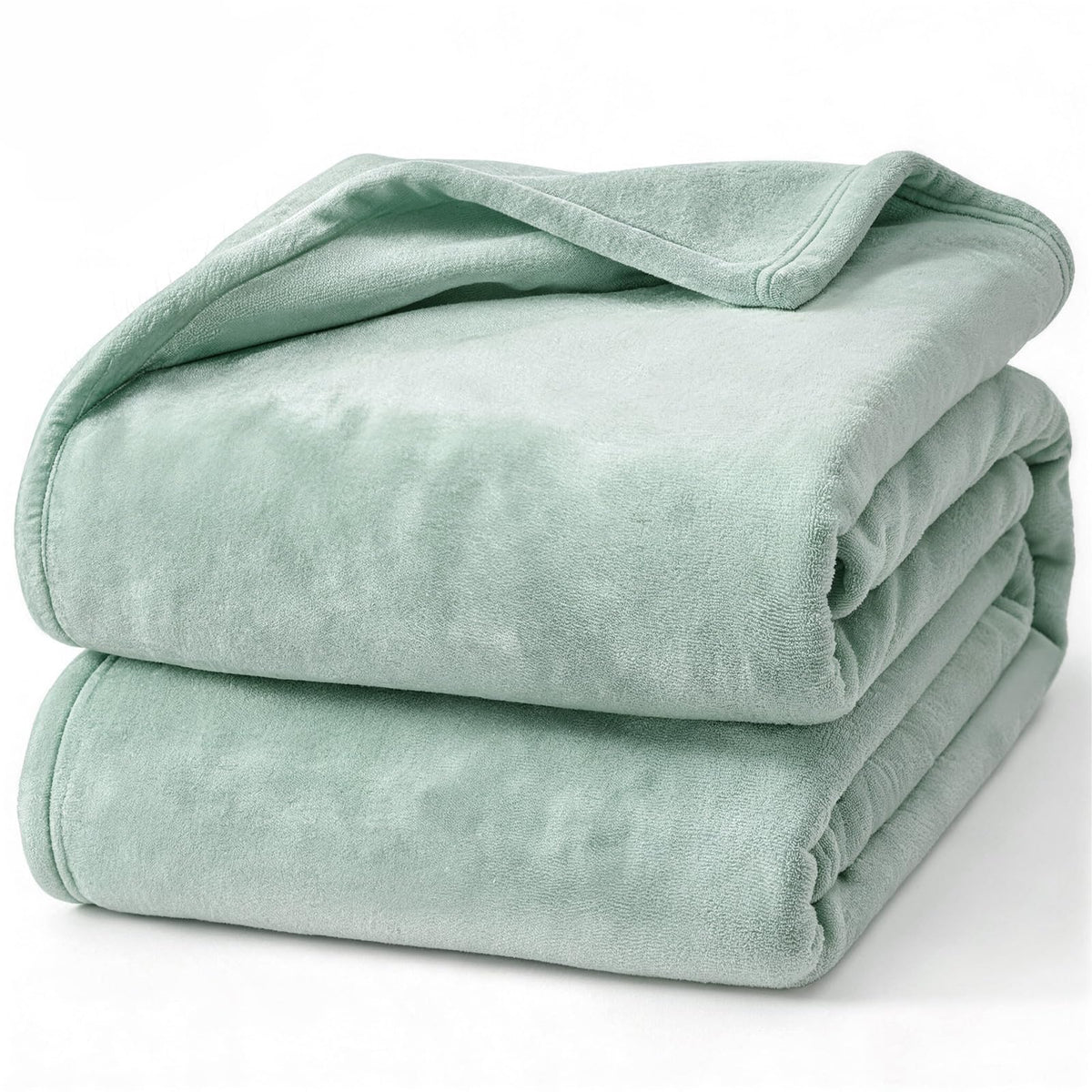 Hansleep Twin Grey Fleece Blanket, Soft Flannel Bed Blanket