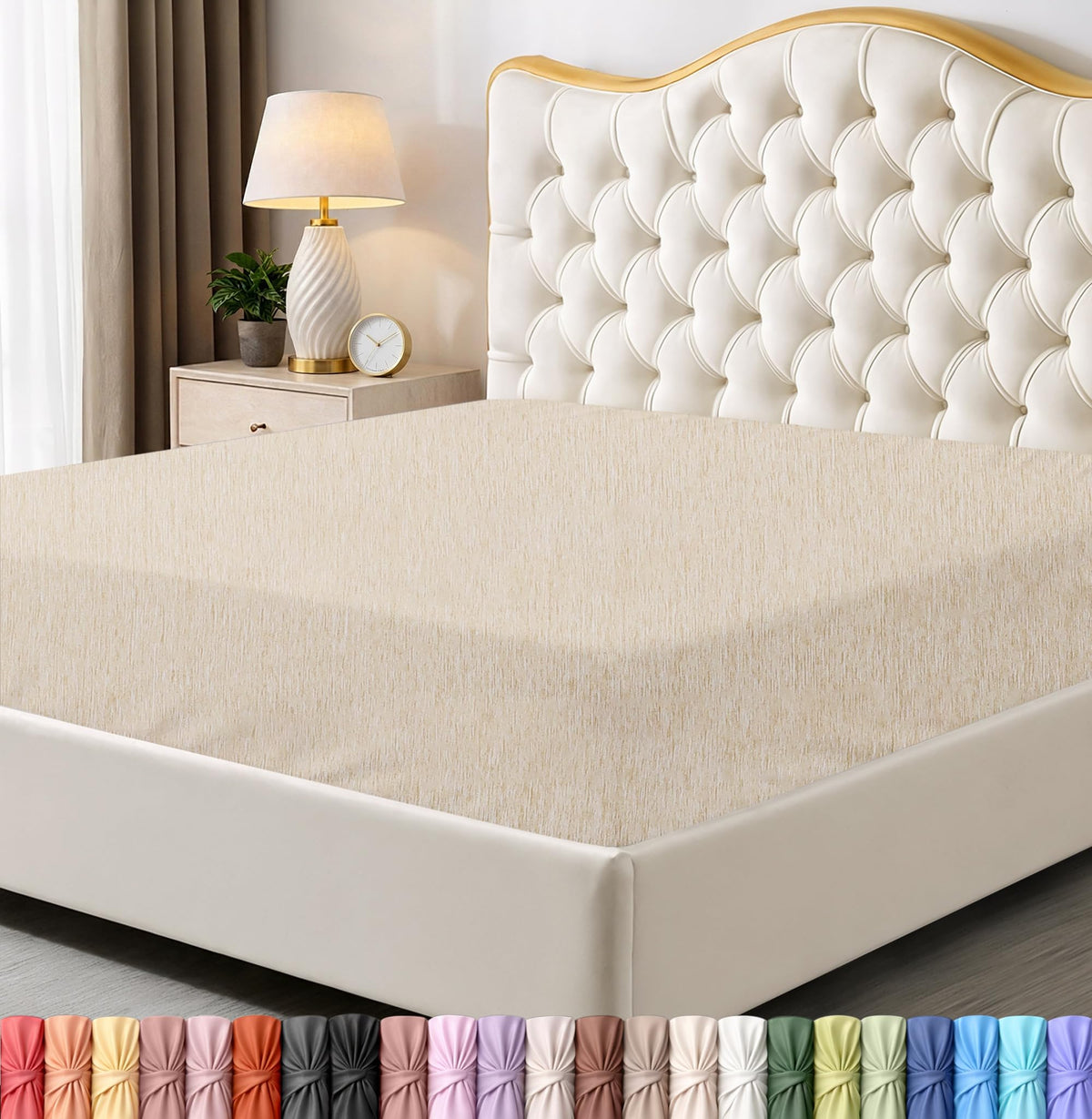 Pack of 6 Twin Fitted Sheet, Fits Up to 15 Inch Deep Pocket, White