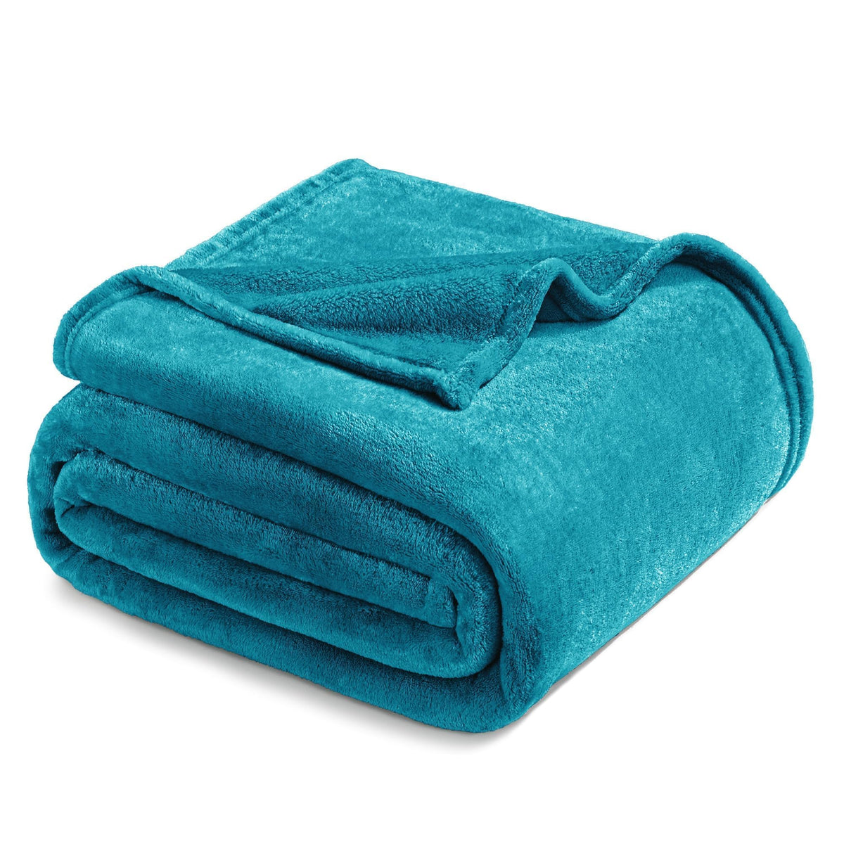 Exclusivo Mezcla Soft Large Fleece Throw Blanket for Couch, Forest Green