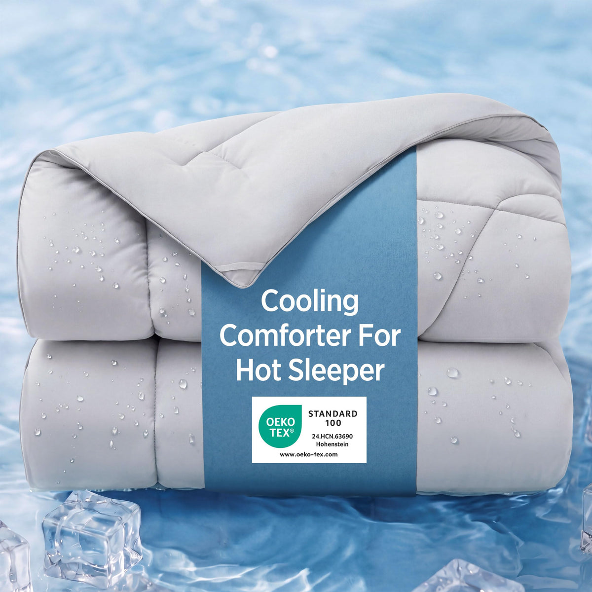 Bedsure Cooling Comforter Blankets for Hot Sleepers, All Season, Queen