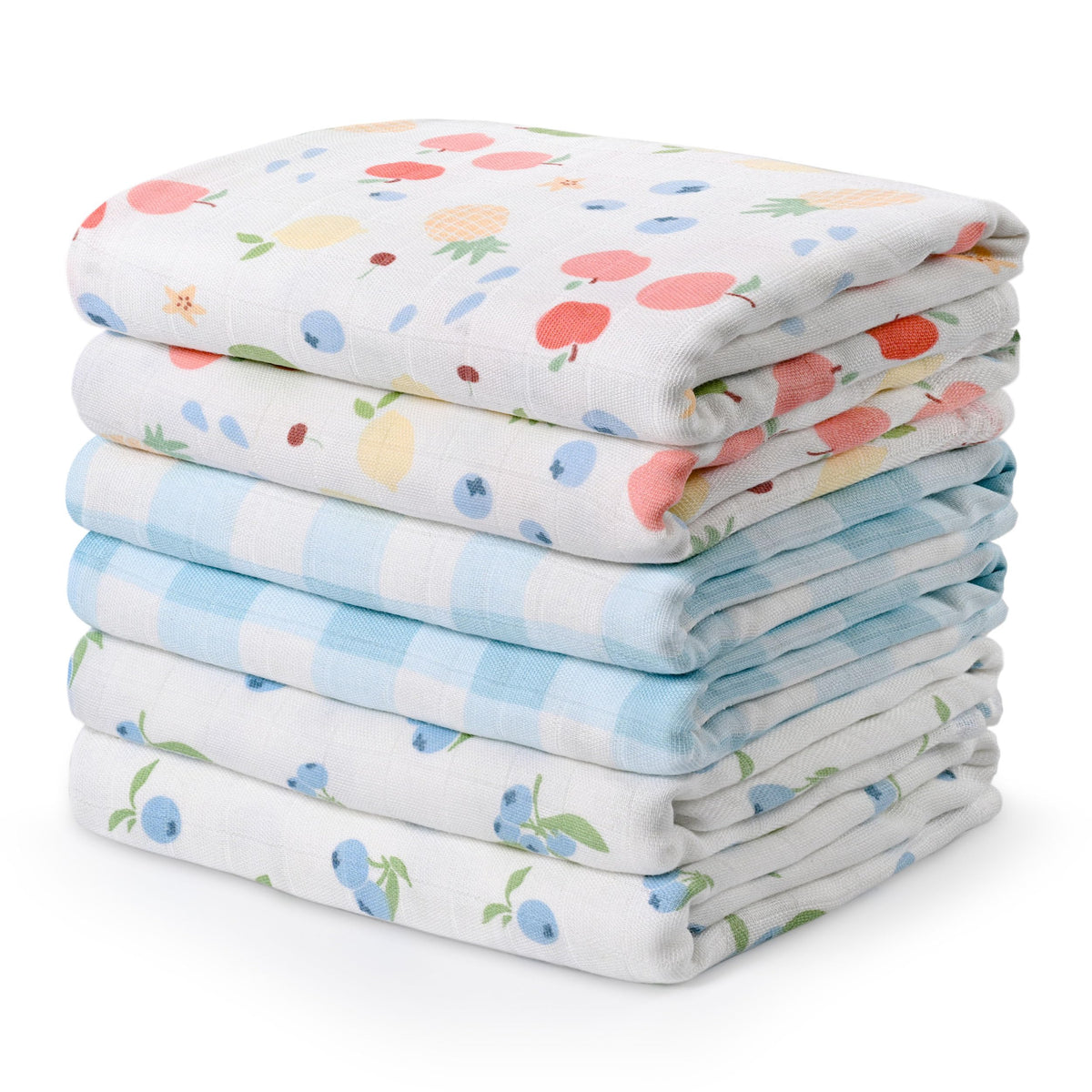 GLLQUEN BABY Receiving Blankets Boy Muslin Swaddle Blankets for Newborn