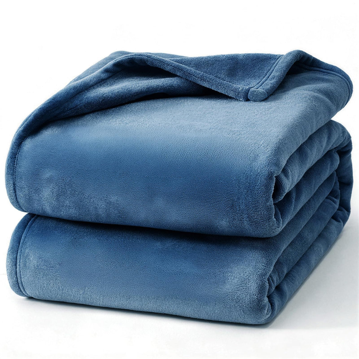 Hansleep Twin Grey Fleece Blanket, Soft Flannel Bed Blanket