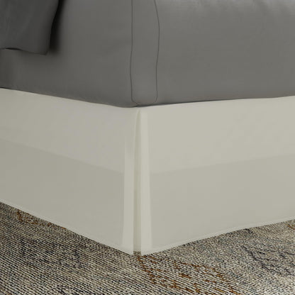 Today’s Home Classic Tailored Bed Skirt Dust Ruffle, Microfiber, 14" Drop Length, King, Black