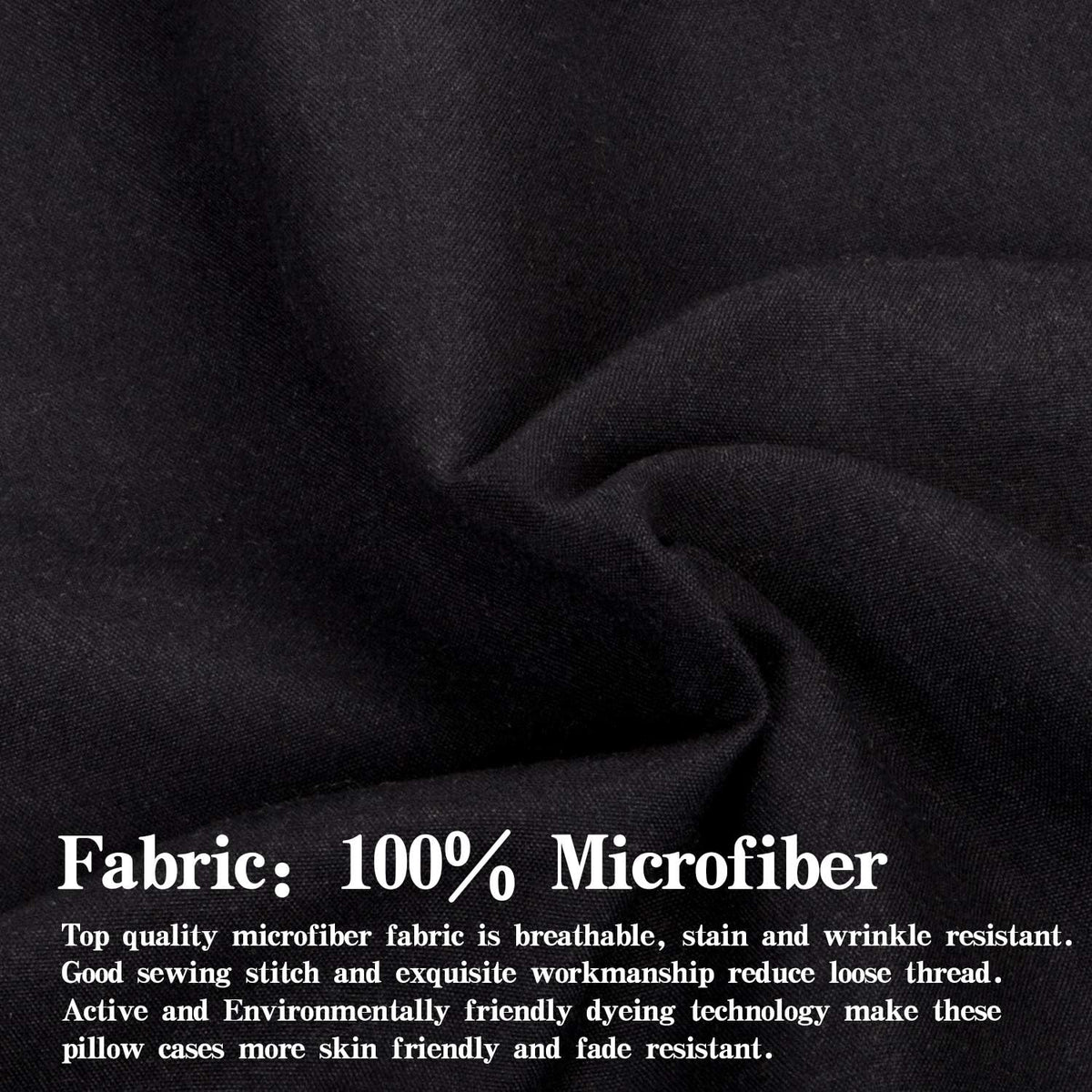 NTBAY Queen Microfiber Flat Sheet, 90 x 102, Black