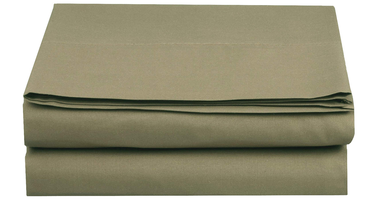 Elegant Comfort Premium Hotel Quality 1-Piece Flat Sheet, Luxury and Softest 1500 Premium Hotel Quality Microfiber Bedding Flat Sheet, Wrinkle-Free, Stain-Resistant, California King, Cream