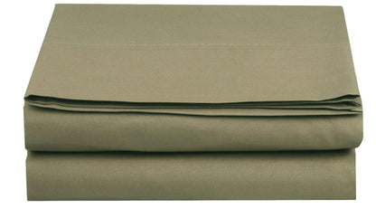 Elegant Comfort Premium Hotel Quality 1-Piece Flat Sheet, Luxury and Softest 1500 Premium Hotel Quality Microfiber Bedding Flat Sheet, Wrinkle-Free, Stain-Resistant, California King, Cream