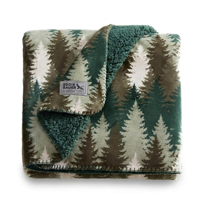 Eddie Bauer - Soft Reversible Throw Blanket for Bed & Couch, 50 x 70